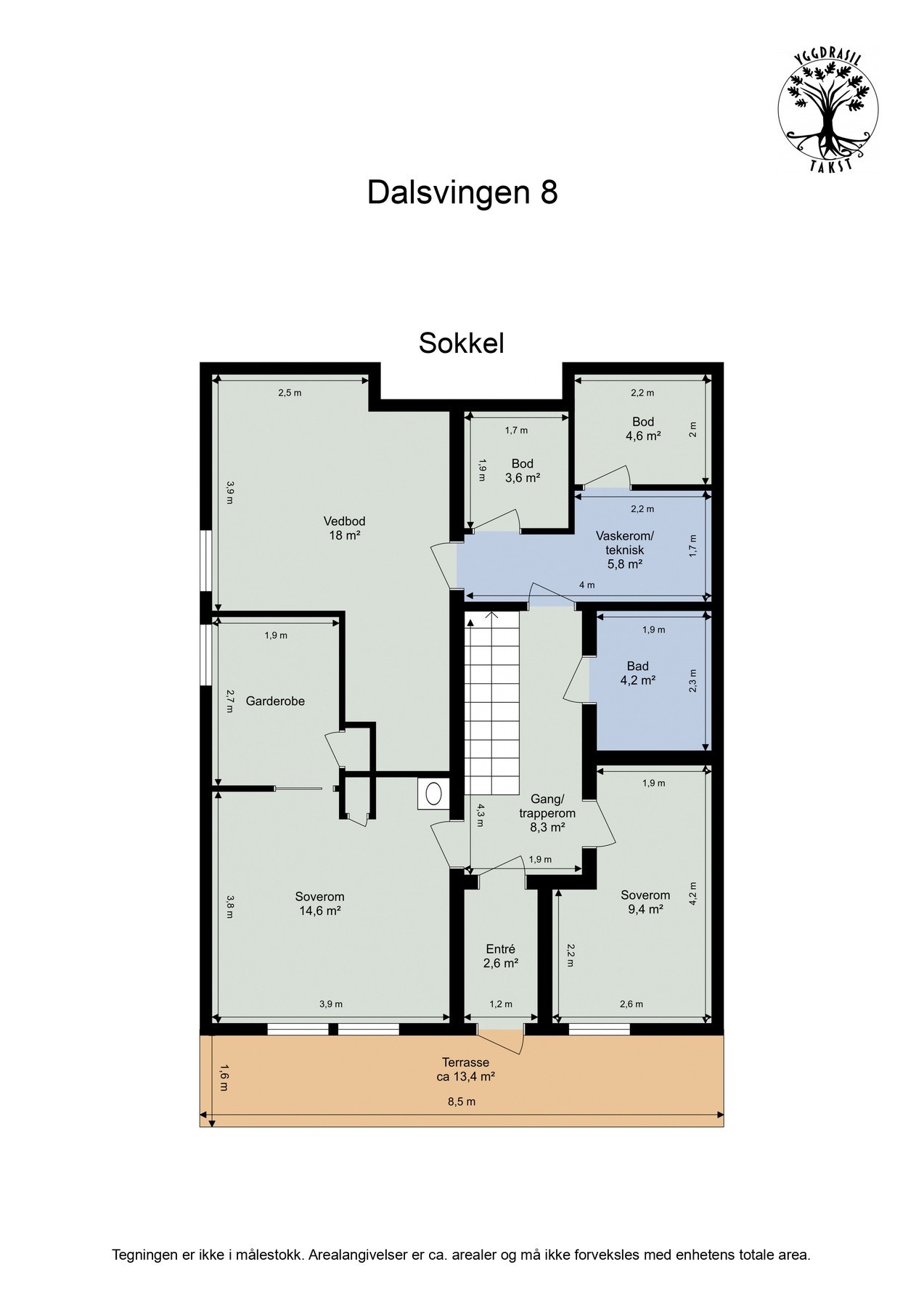 Plantegning sokkel. Galleribilde