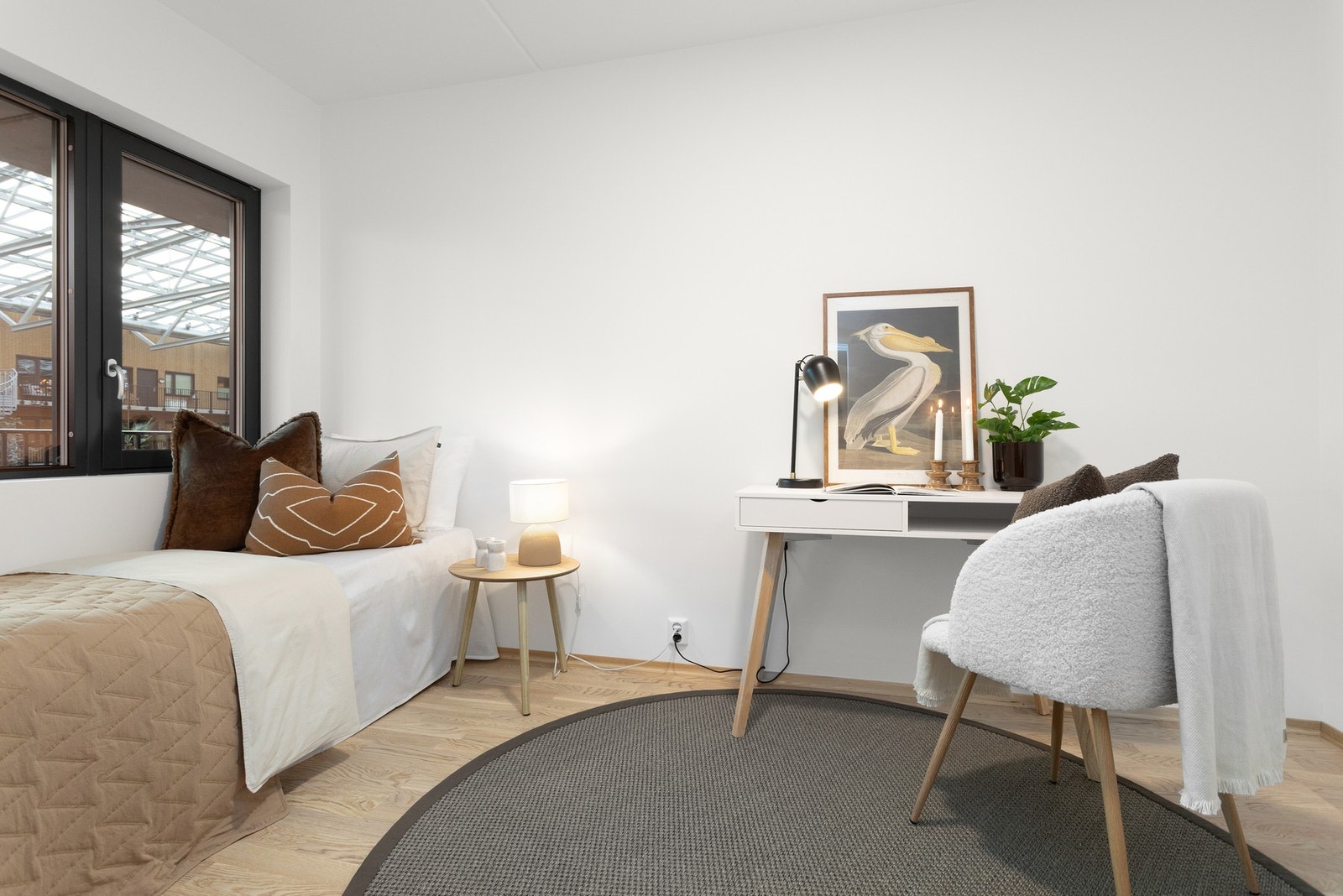 Det andre soverommet har også en god utforming for plassering av seng og eventuelt en kontorpult. Galleribilde