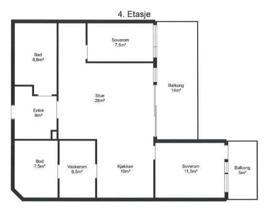 Plantegning Galleribilde