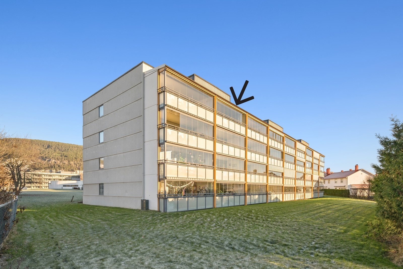 Boligen ligger i toppetasjen Galleribilde