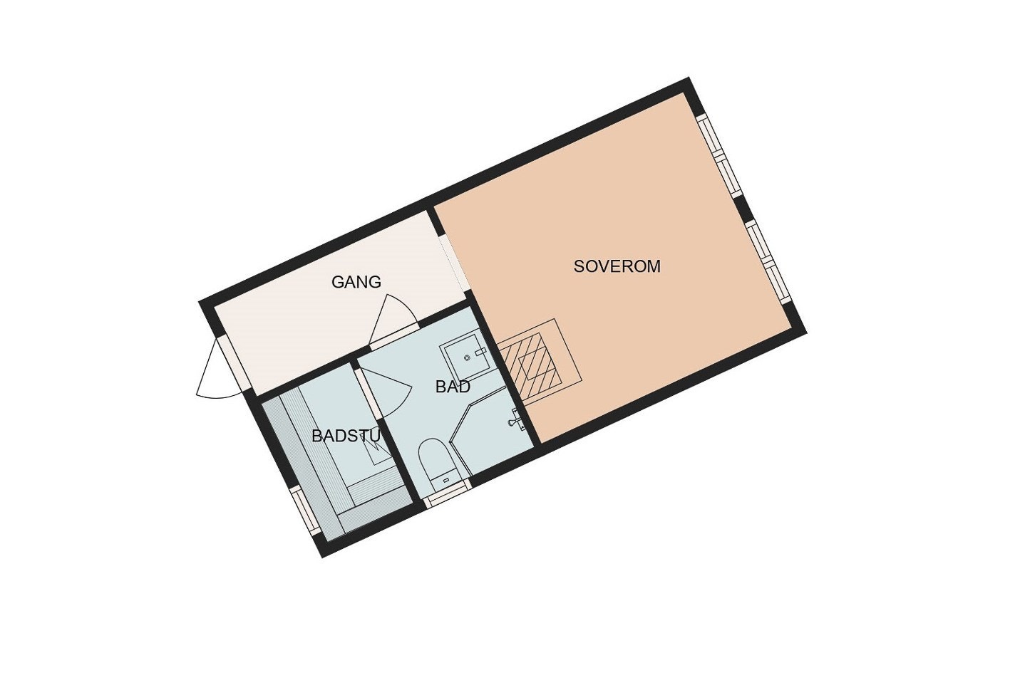 Plantegning anneks Galleribilde