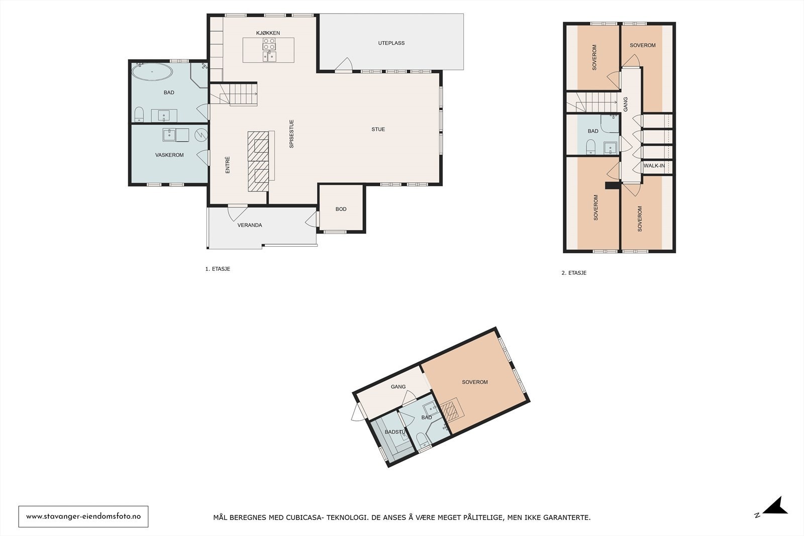 Eiendommen samlet med plantegninger Galleribilde