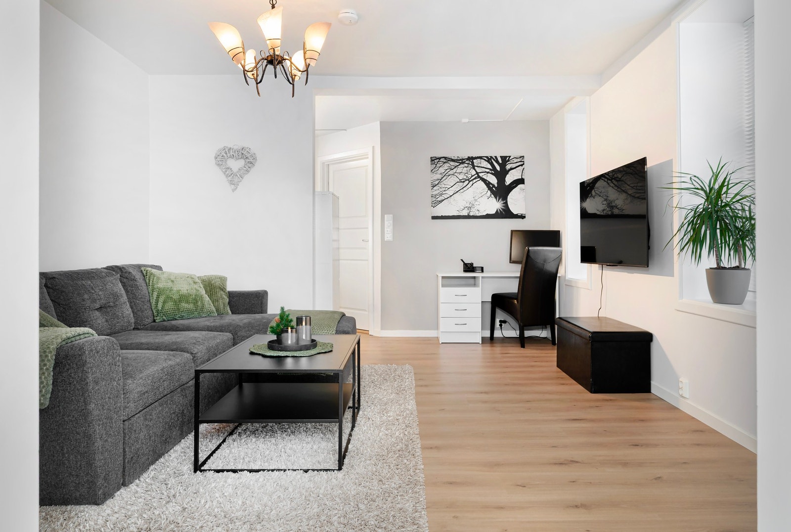 Leiligheten ble etablert i underetasjen i 2007. Galleribilde