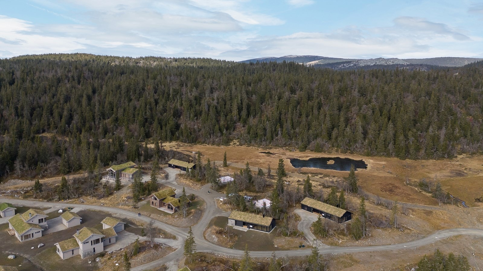 Oversiktsbilde over nærområdet. Flott og idyllisk beliggende med perfekte tur-og aktivitetsmuligheter for hele familien! Galleribilde