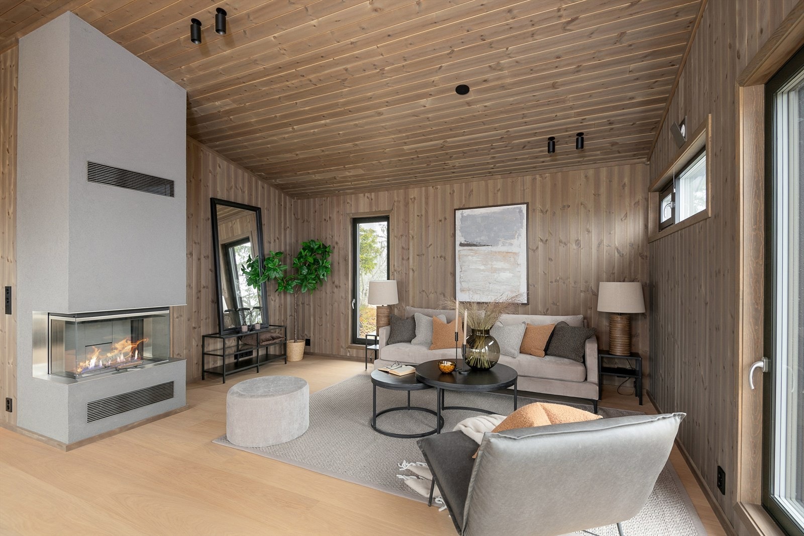 Raus takhøyde gir god romfølelse. Galleribilde