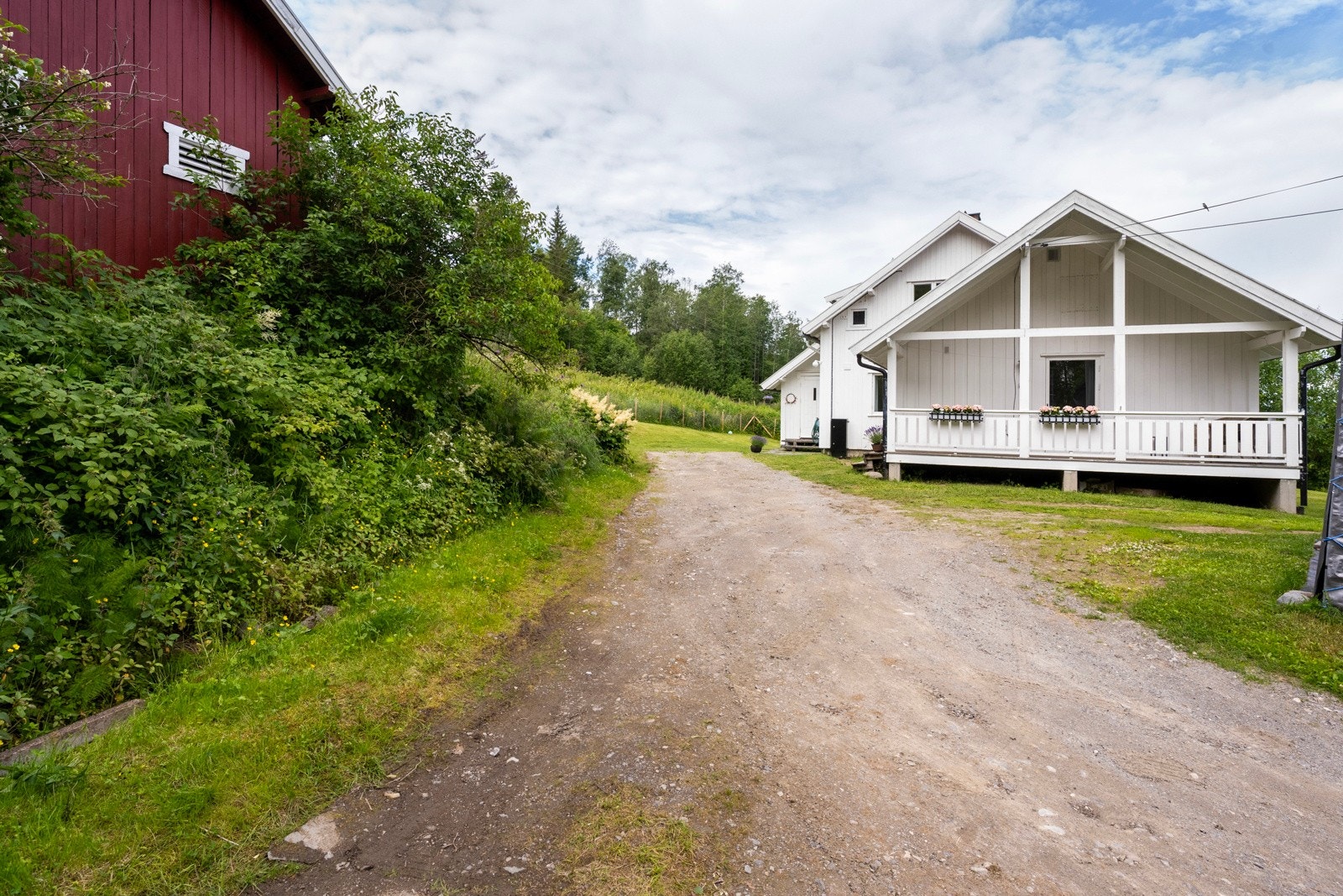 Gruset gårdsplass/innkjørsel Galleribilde