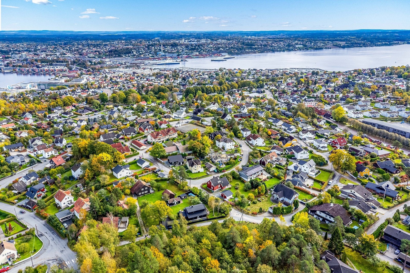 Sentrum av Moss er innenfor sykkelavstand eller gode fem minutter med bil. Galleribilde