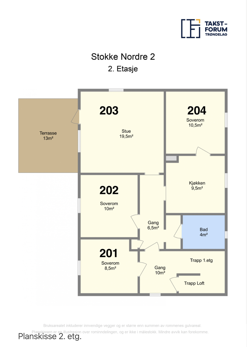 Plantegning 2.etg Galleribilde