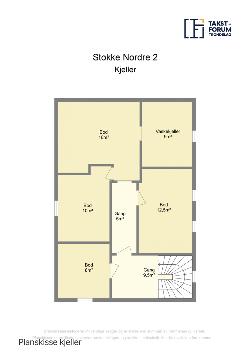 Plantegning kjeller Galleribilde