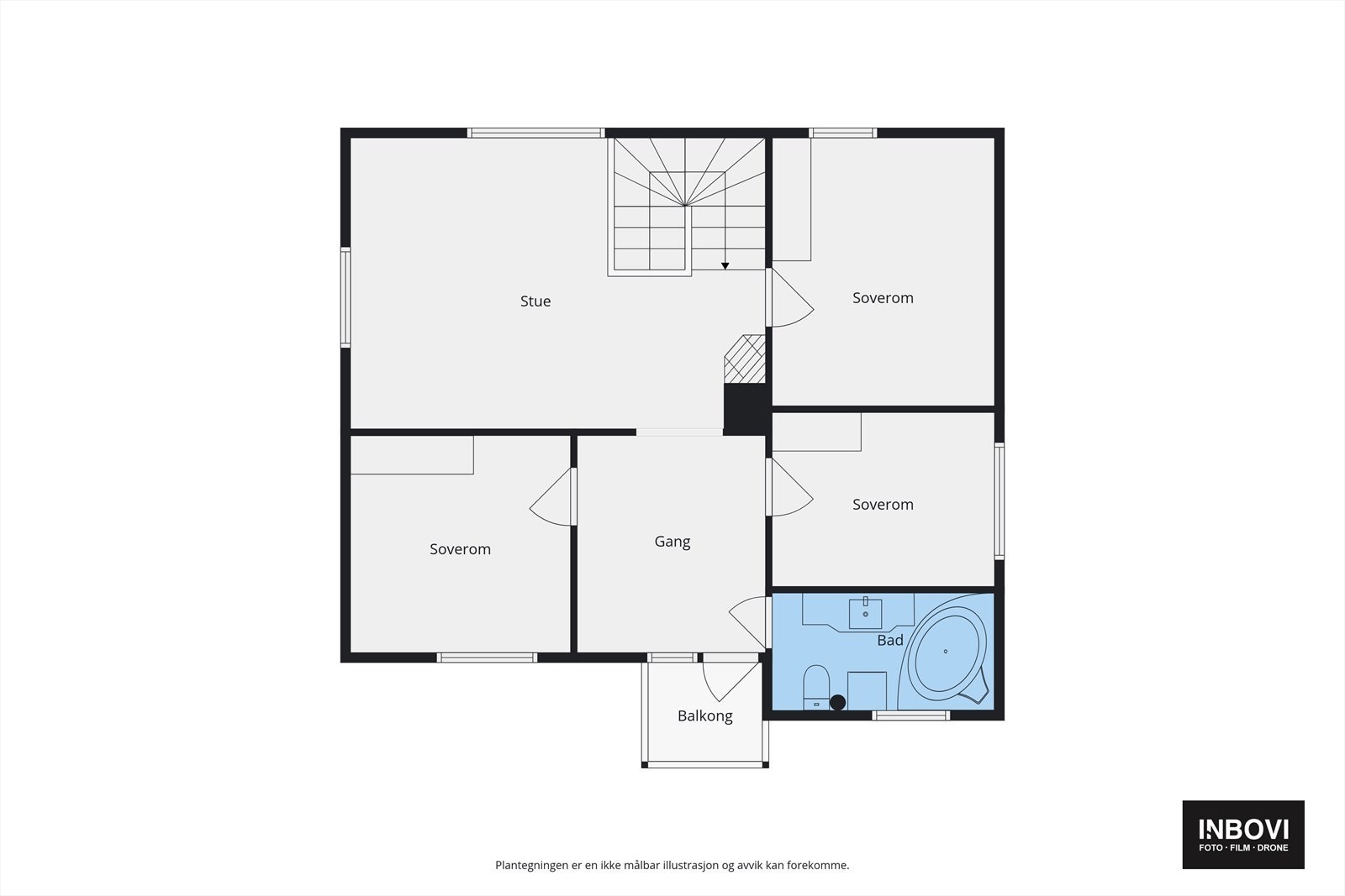 Plantegning 2.etg Galleribilde