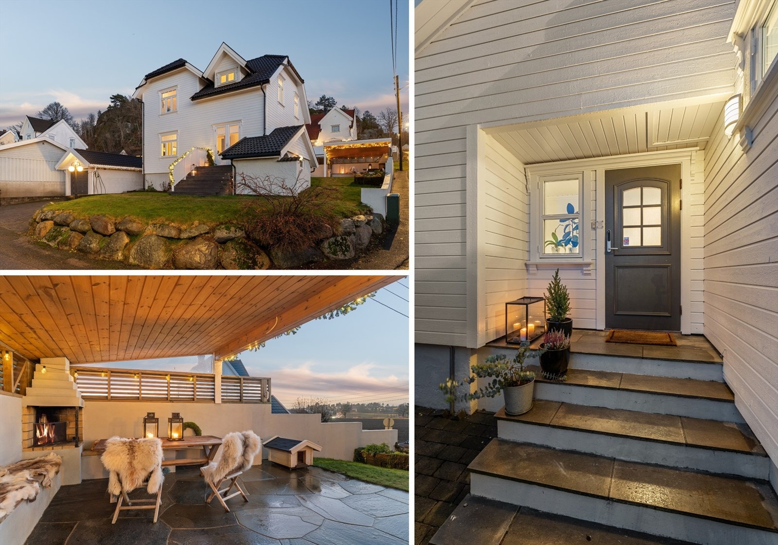 En herskapelig og meget velholdt villa i blindvei på Virik venter på dere! Galleribilde