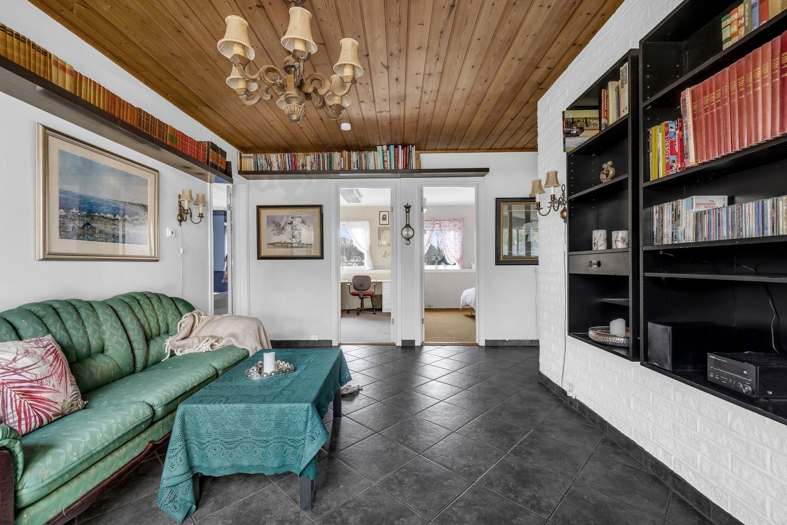 Tv stuen. Galleribilde