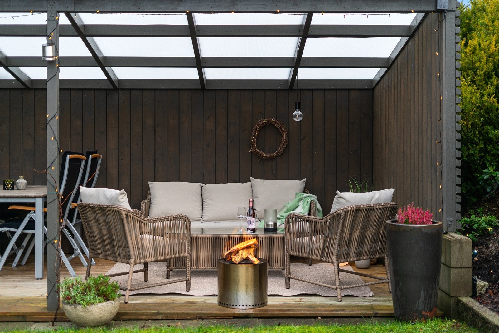 Hagestue er ikke byggemeldt og godkjent. Galleribilde