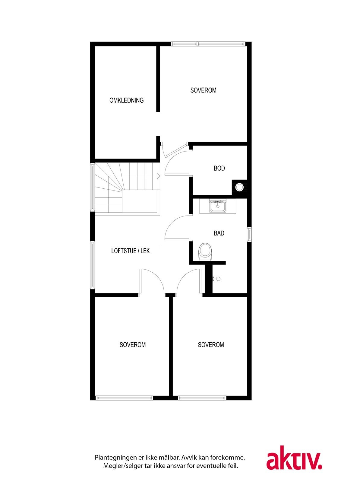 Plantegning 2. etasje Galleribilde