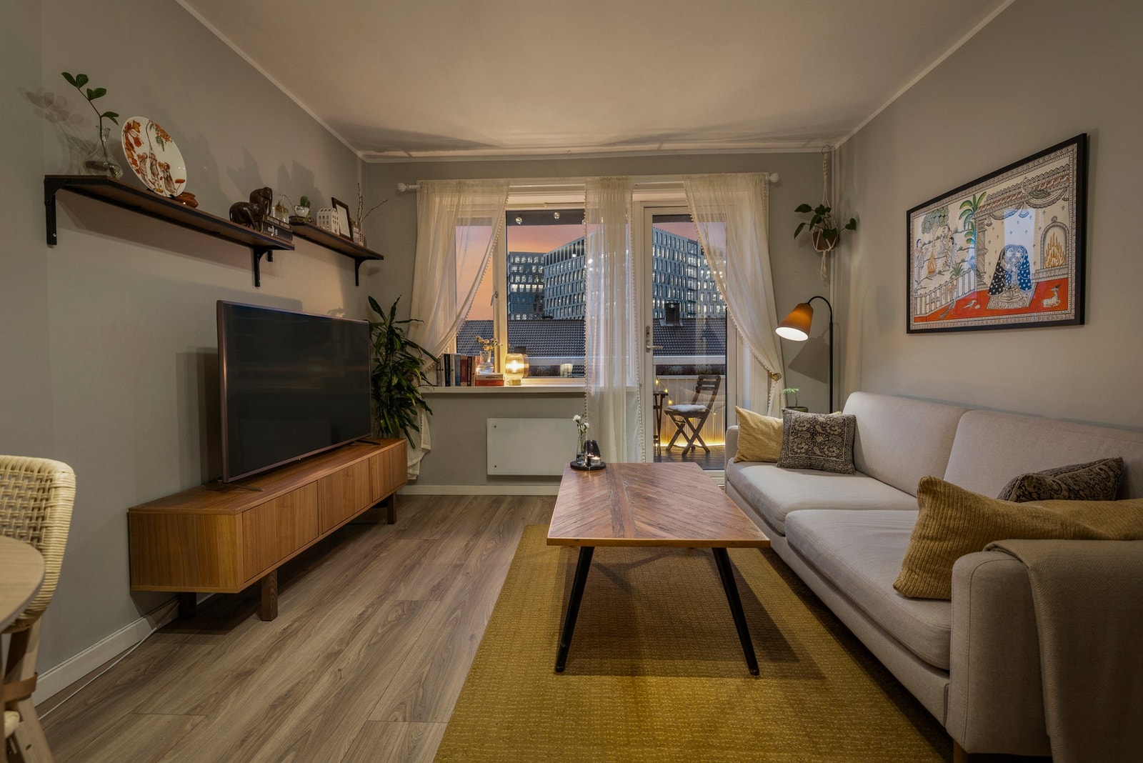 Lun kveldsstemning Galleribilde