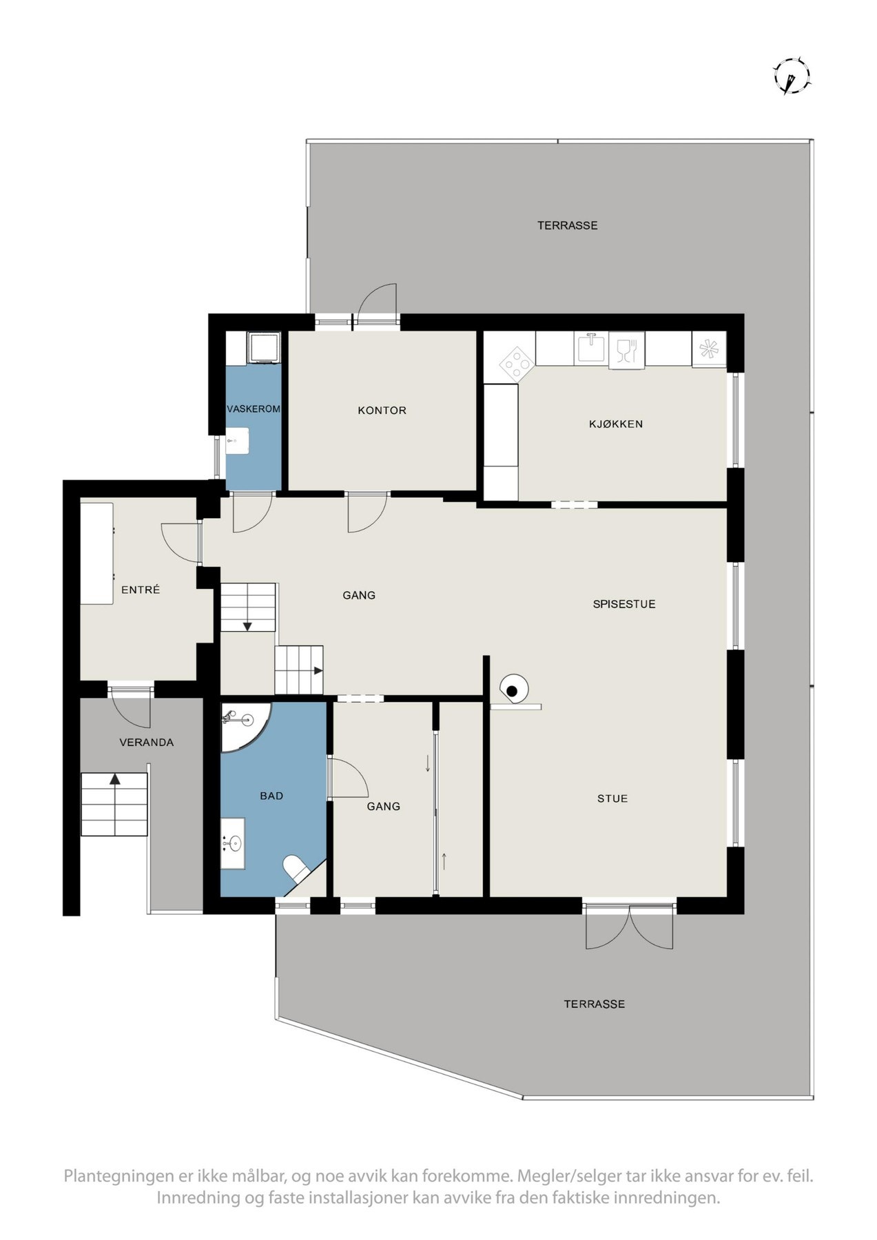 Plantegning 1.etasje. Galleribilde