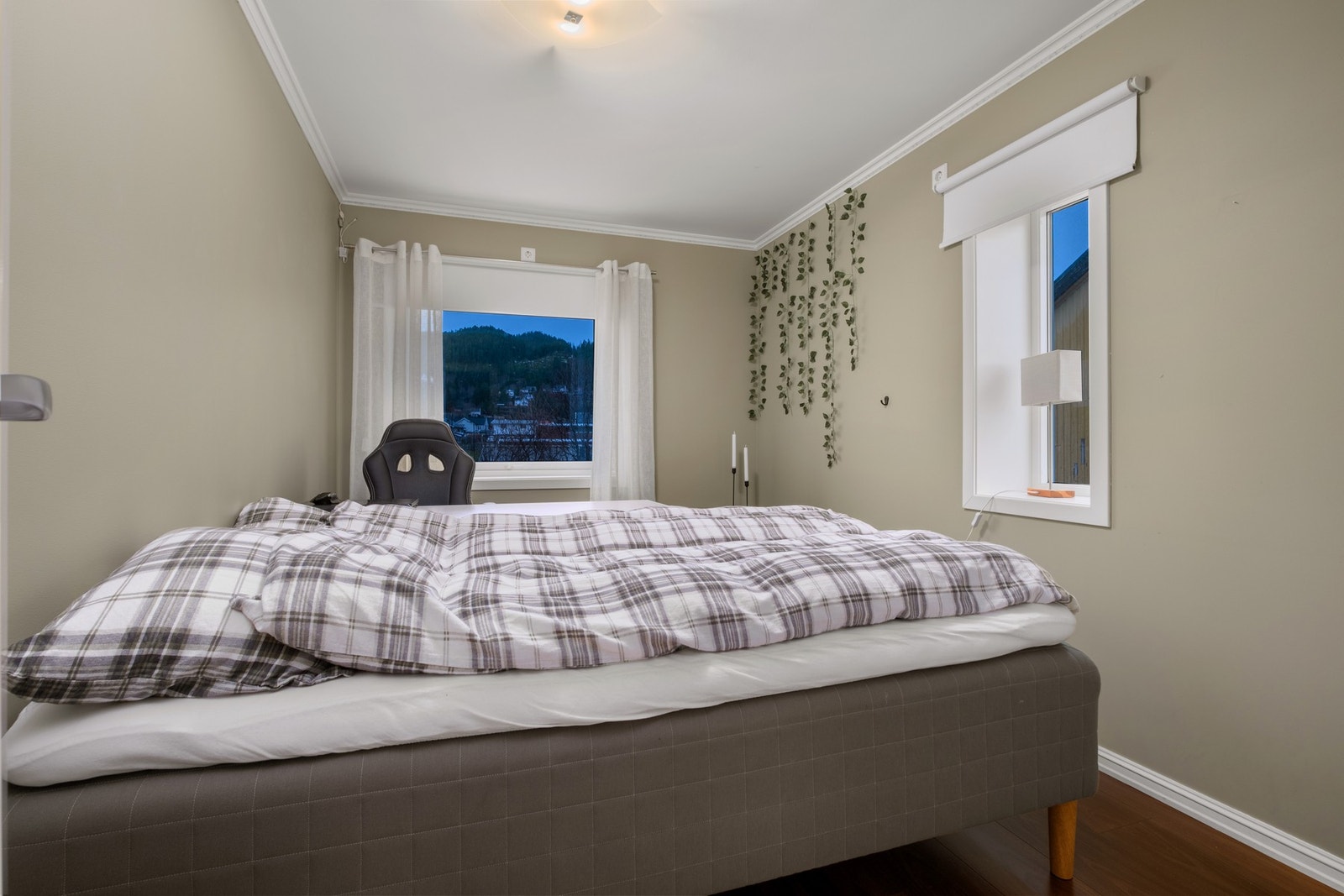 Soverom i moderne farger. Galleribilde