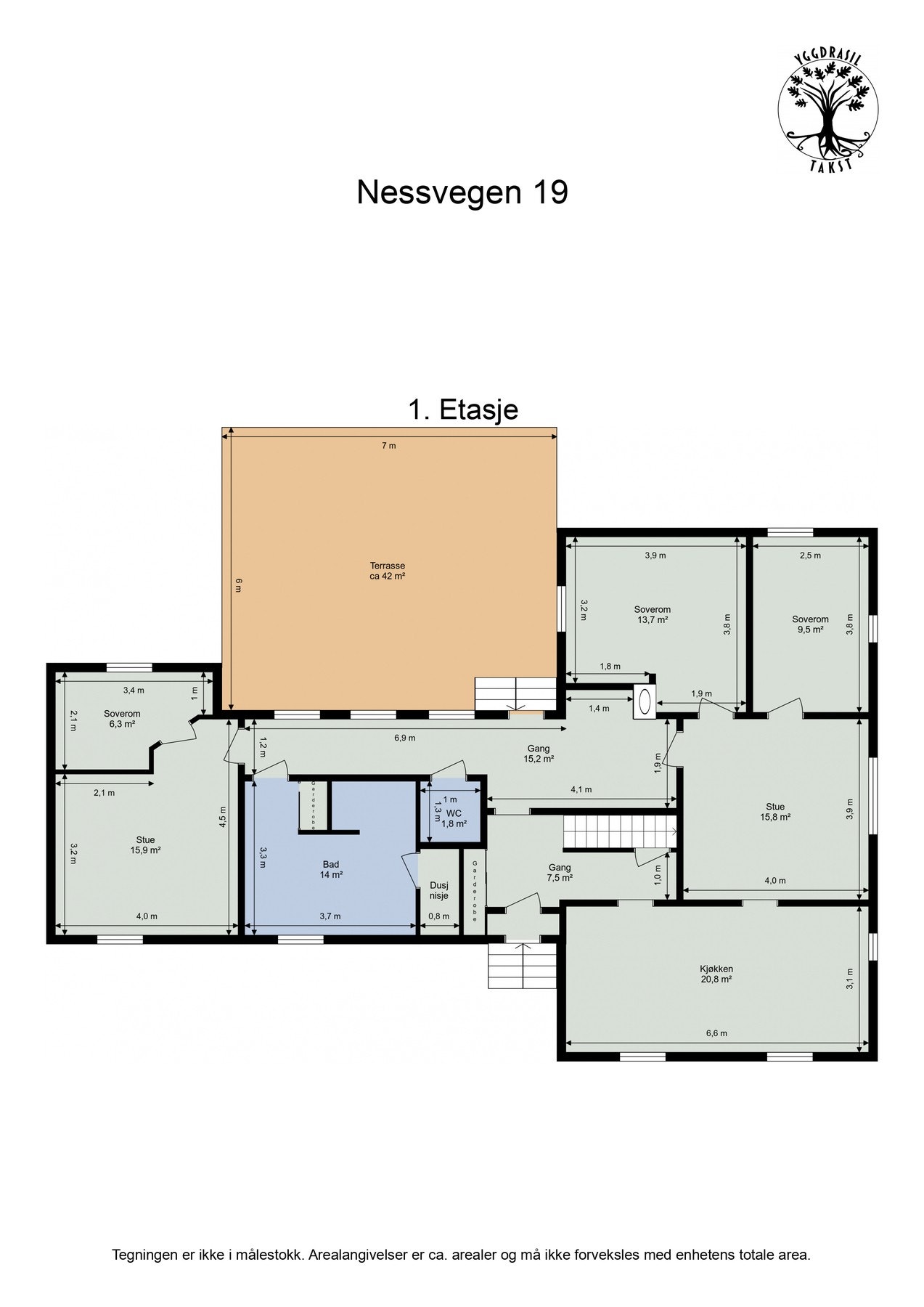 Plantegning 1.Etasje. Galleribilde