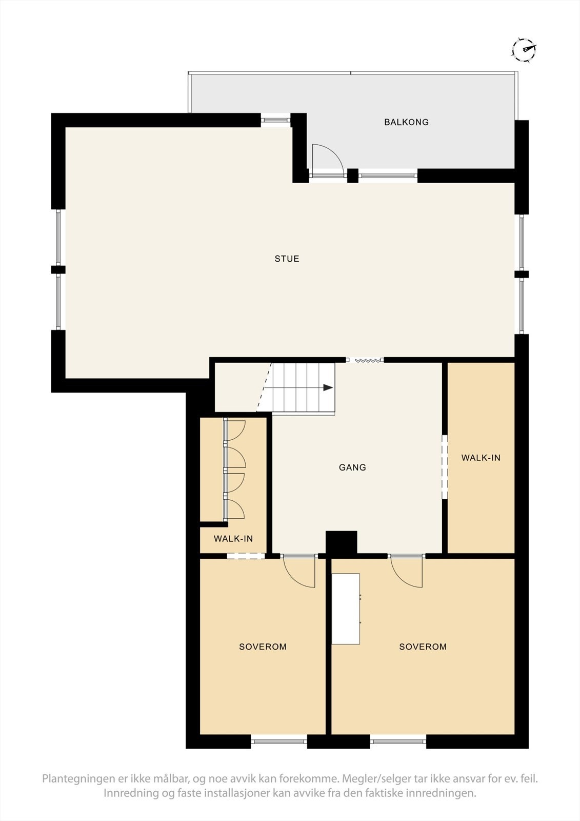 Andre etasje - Se punkt "ferdigattest". Galleribilde