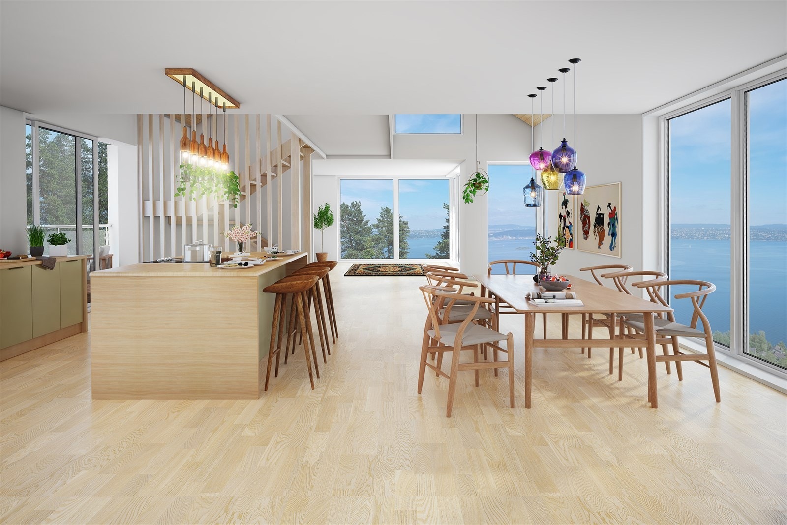 Illustrasjon utsikt fra 2.etg. tomt 24 mot Oslo Galleribilde