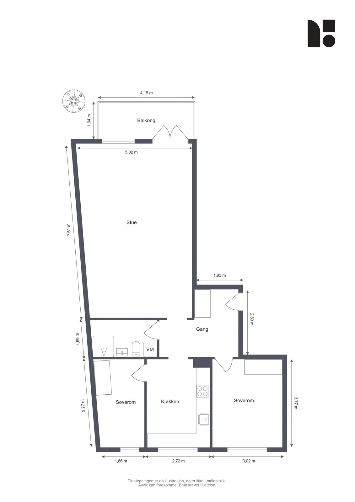 Plantegning Galleribilde