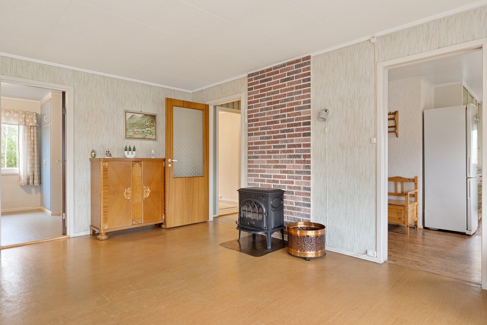 Vedovn i stuen gir effektiv oppvarming. Galleribilde