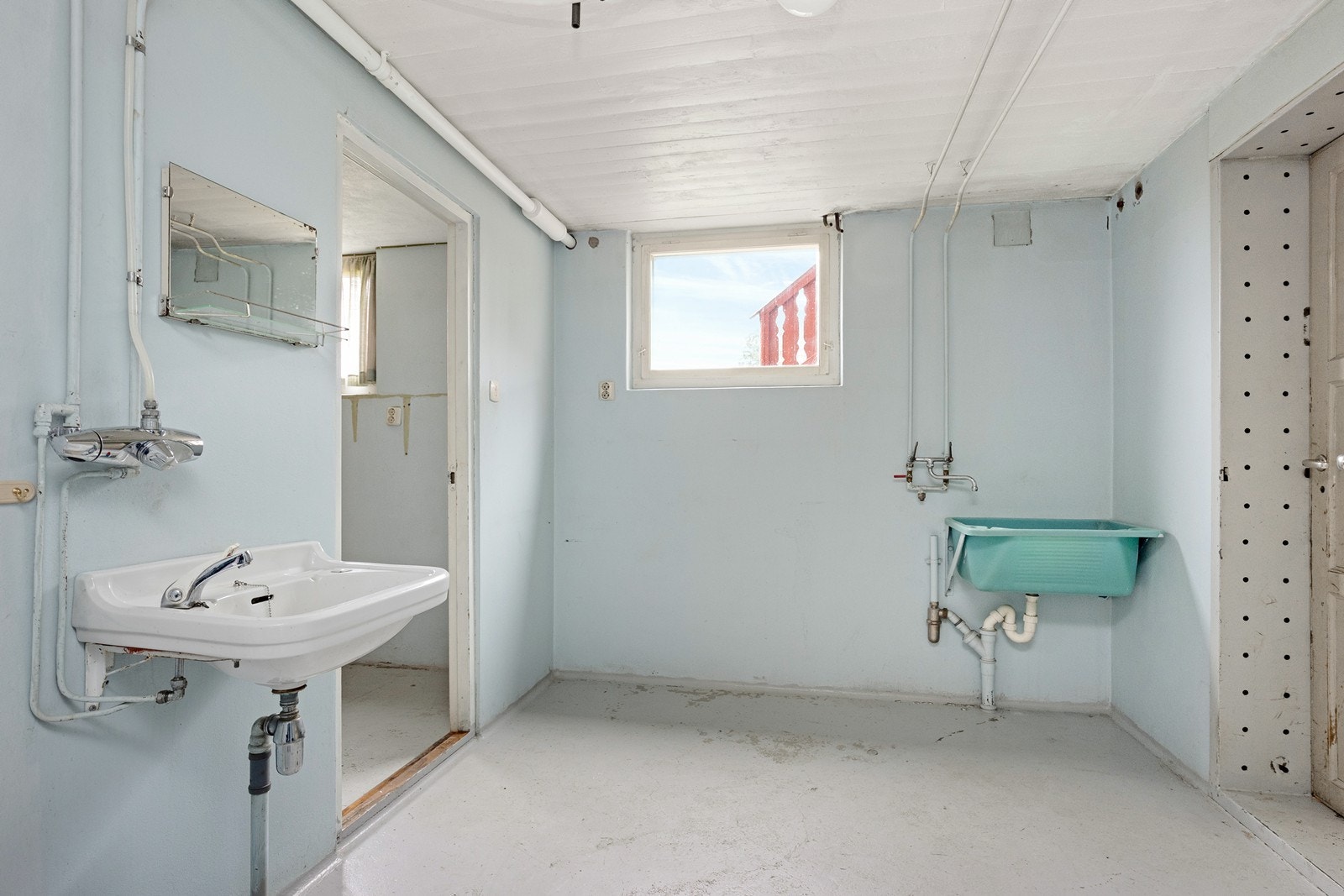 Vaskerommet i kjelleren. Galleribilde