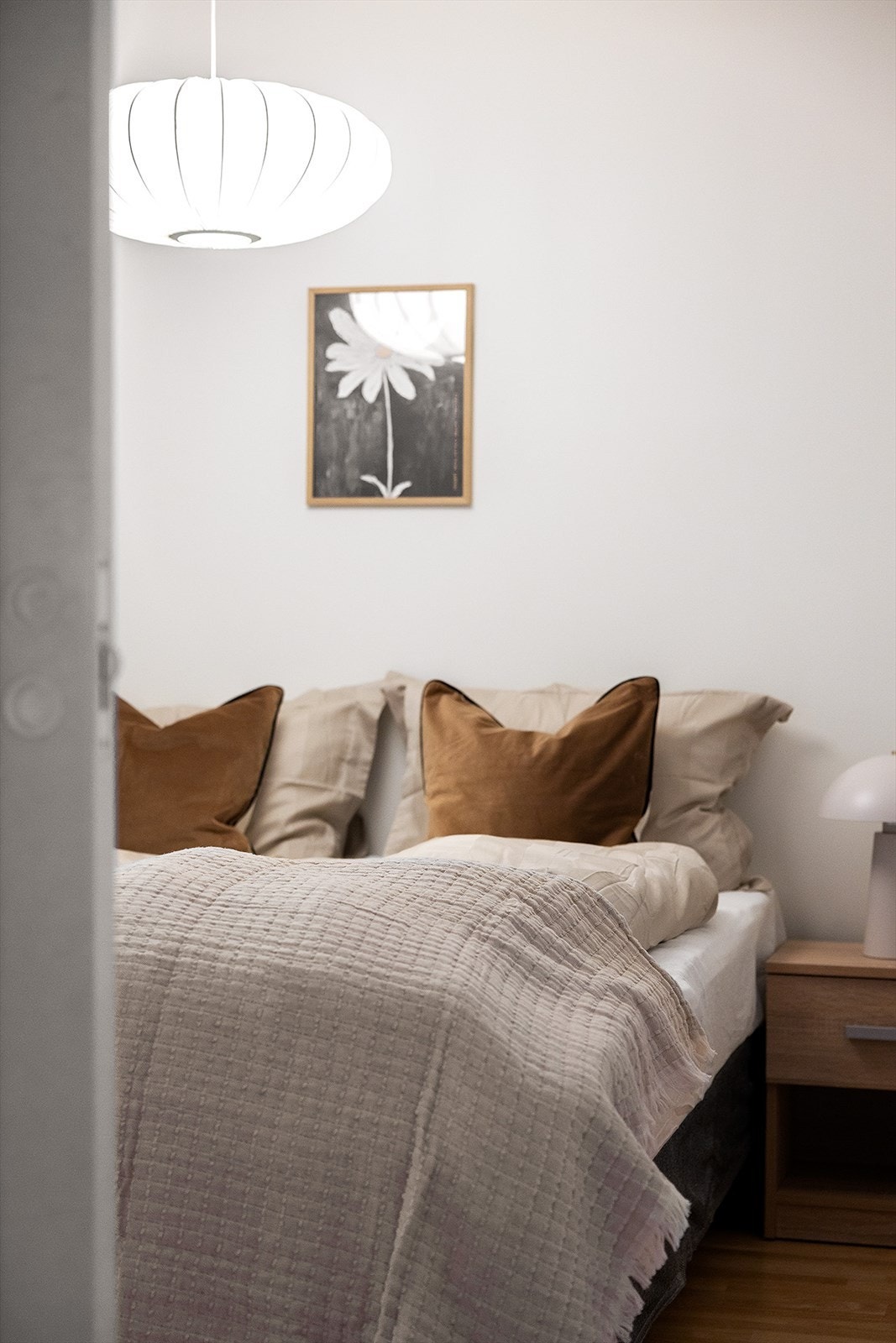 Detaljbilde soverom. Galleribilde