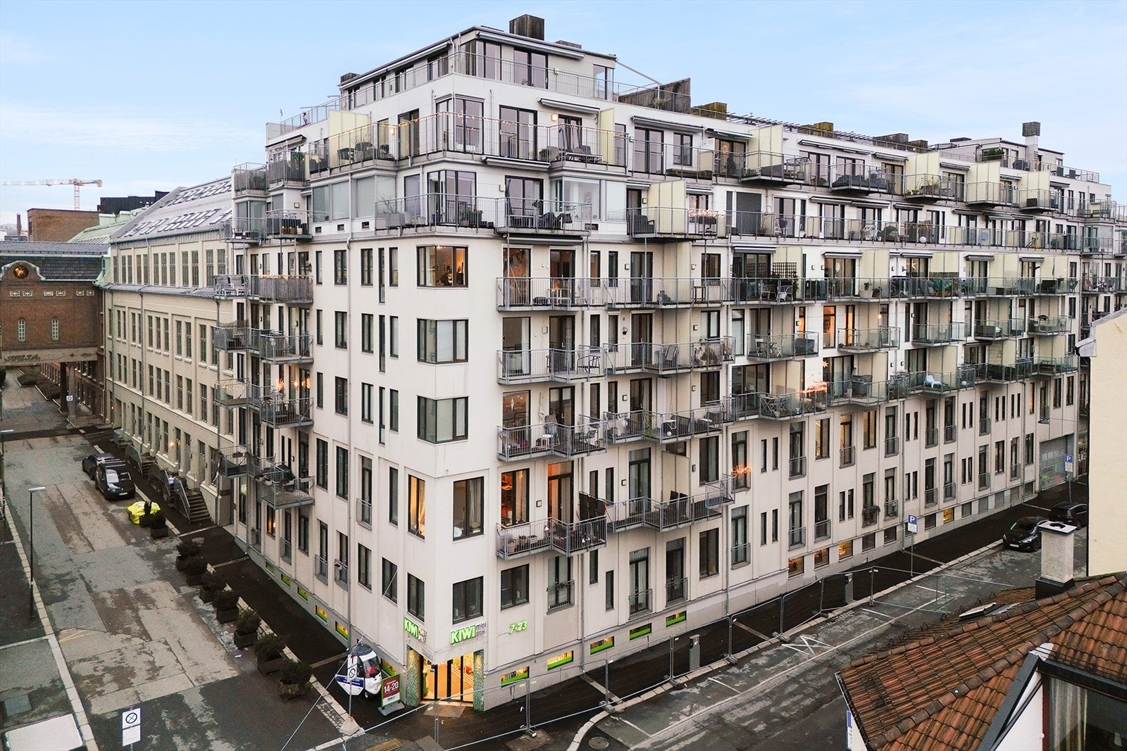 Lissefabrikken er et attraktivt og moderne bykvartal. Her har du til og med matbutikk i byggets 1.etg. Galleribilde