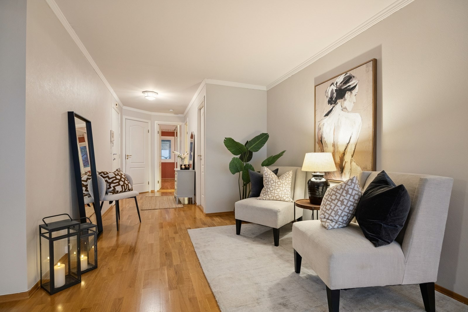 Her kan man innrede en hyggelig sittegruppe Galleribilde