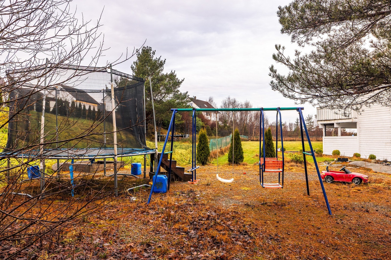 Området er svært barnevennlig og er opparbeidet med lekeplass for de minste barna Galleribilde