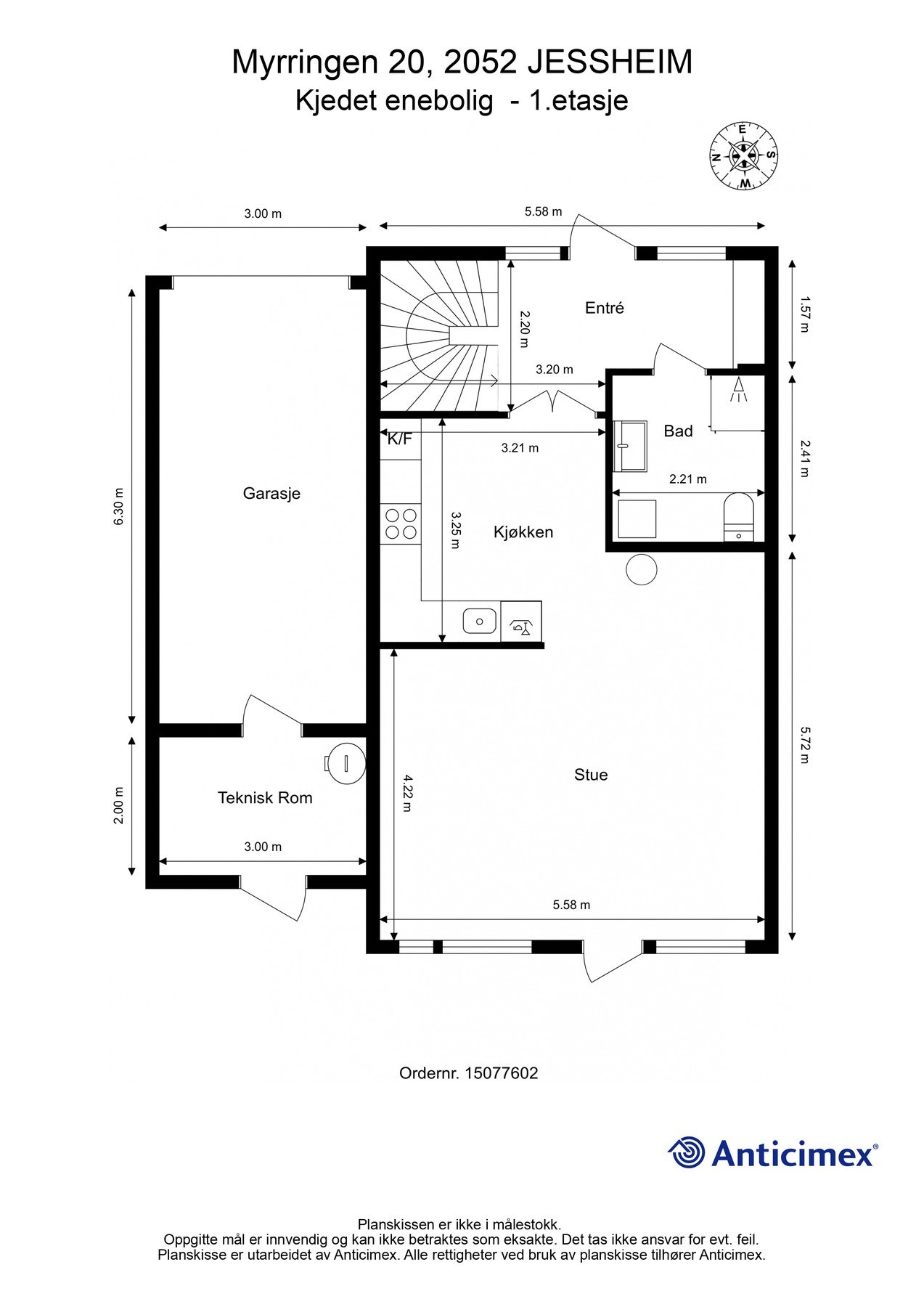 Plantegning 1.Etasje. Galleribilde