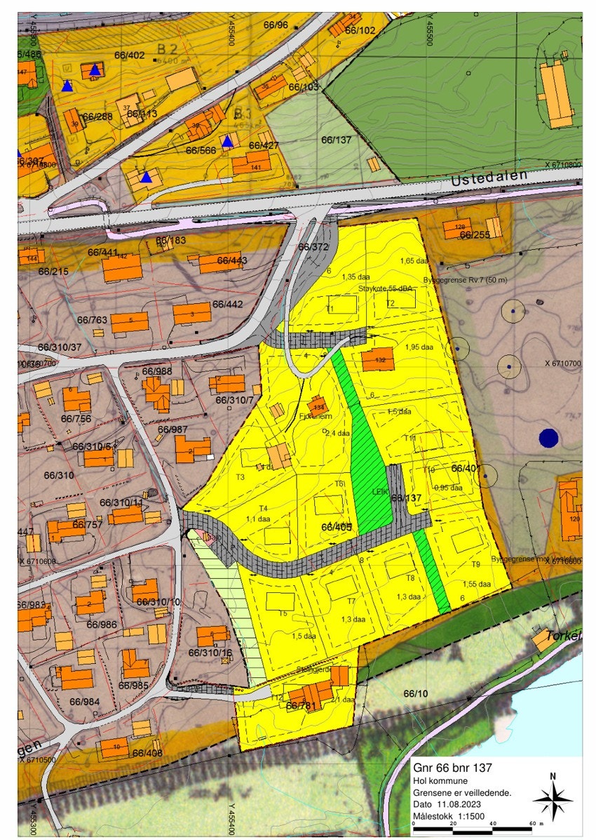 Reguleringskart. Galleribilde