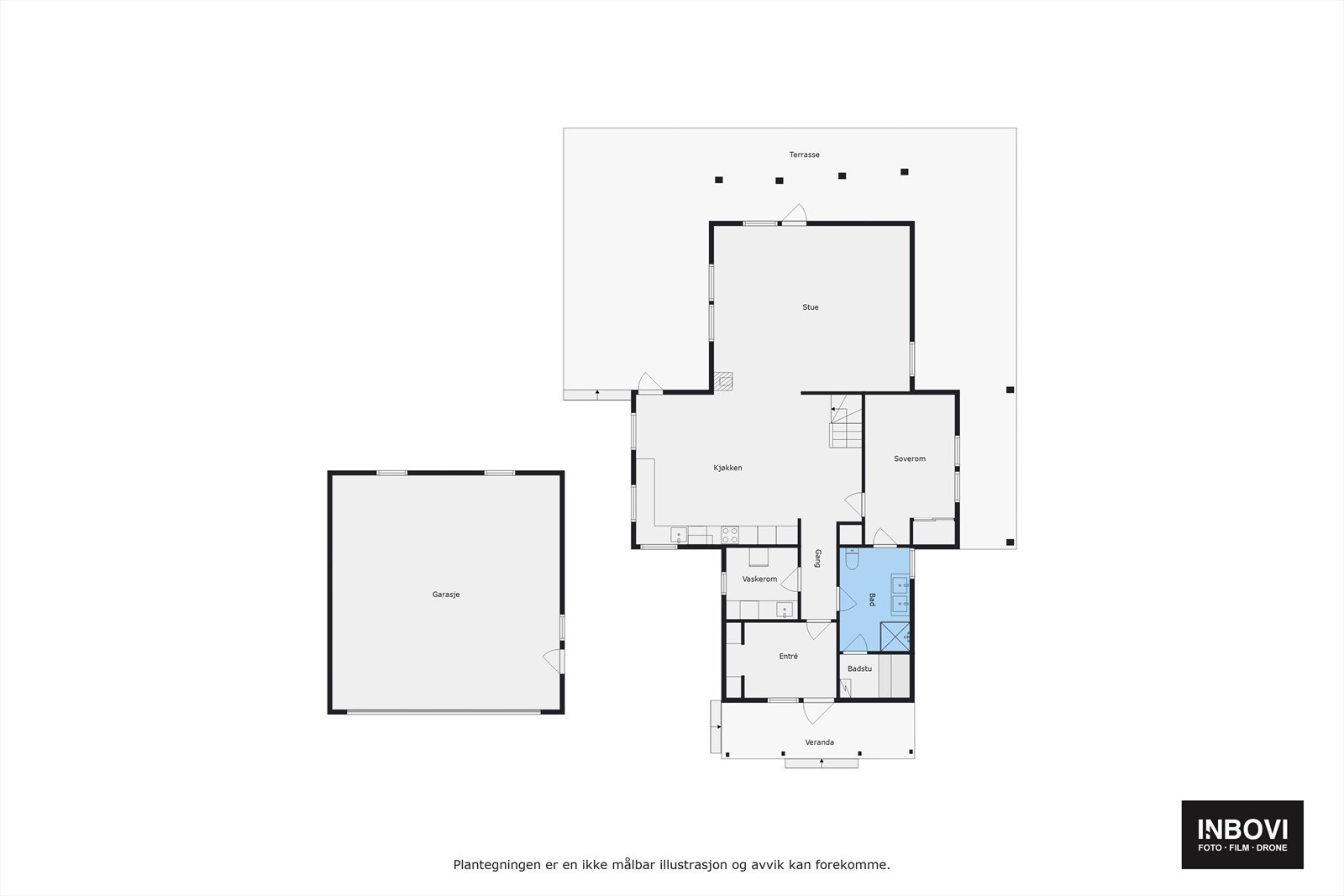 Plantegning 1. etasje Galleribilde