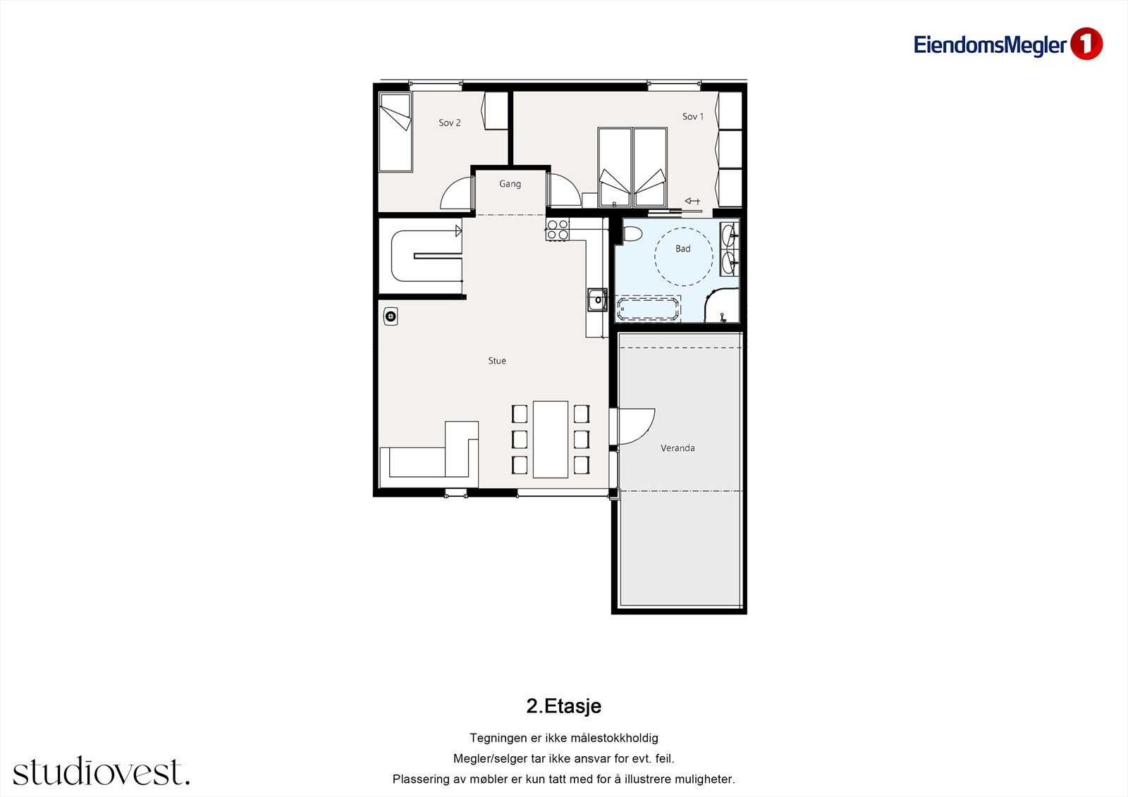 Planskisse 2.etasje Galleribilde