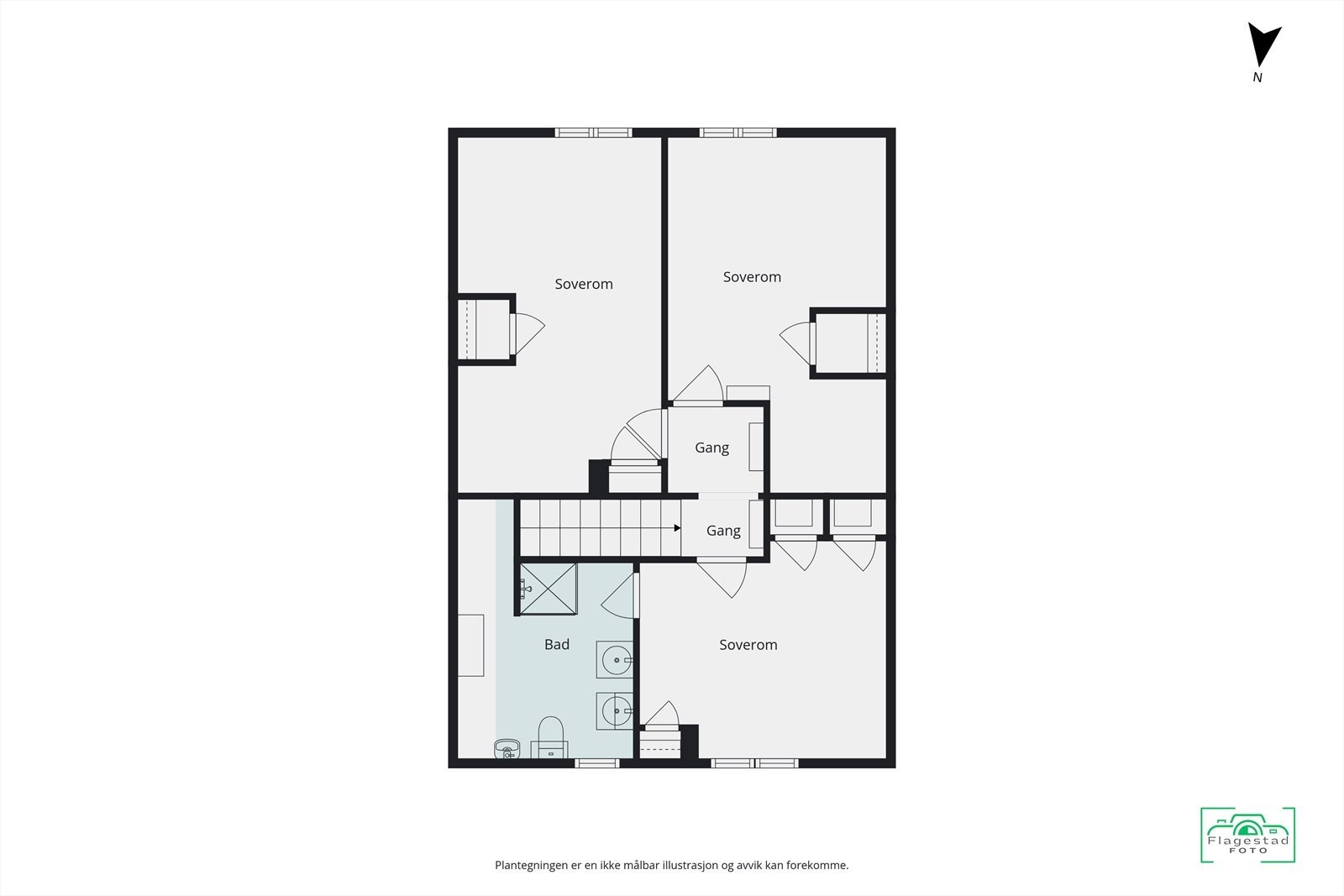 Plantegning - Andre etasje Galleribilde