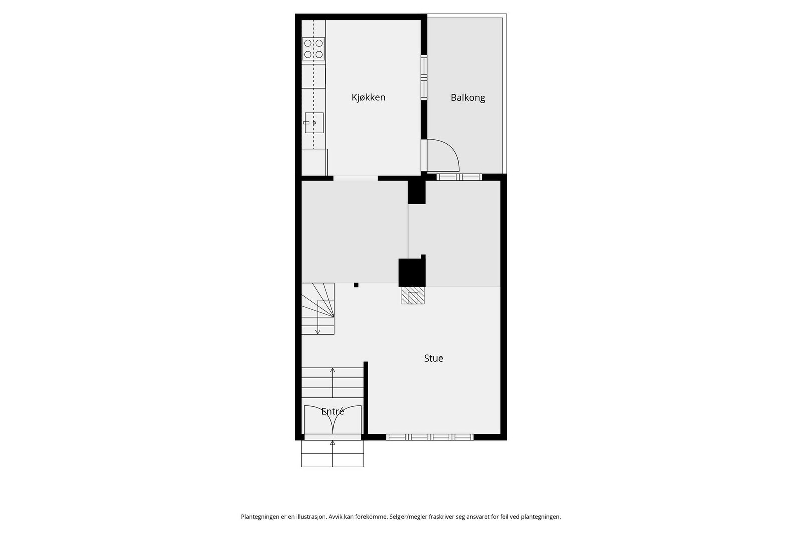 Plantegning 1. etasje. Galleribilde