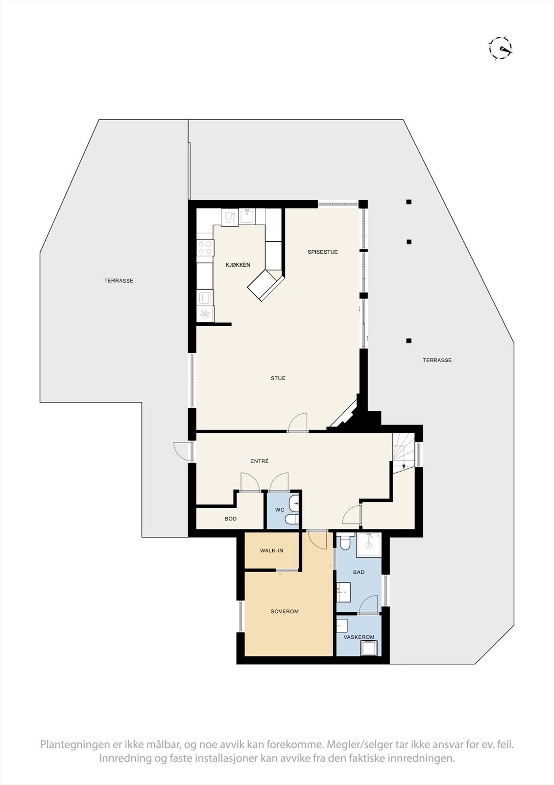 Plantegning - 1. etasje. Galleribilde