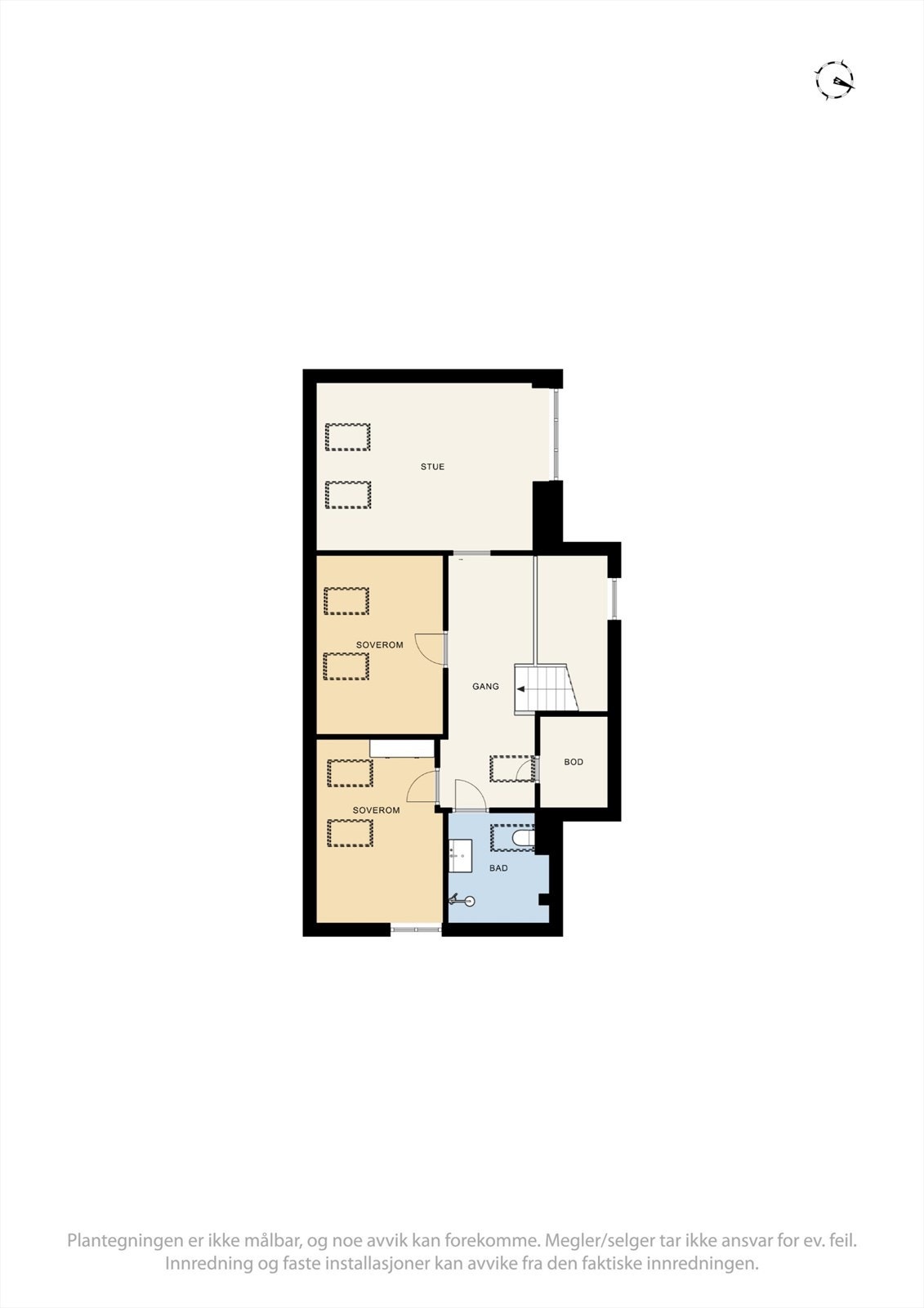 Plantegning - Loft. Galleribilde