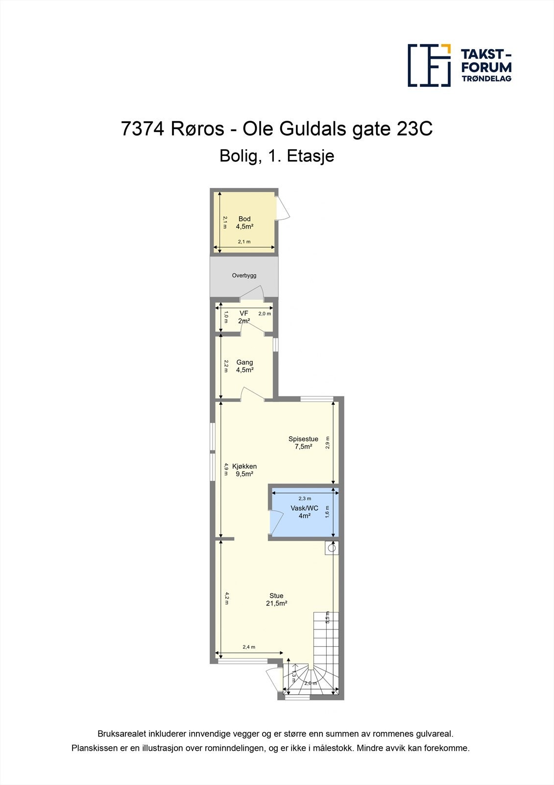 Plantegning 1. etasje. Galleribilde
