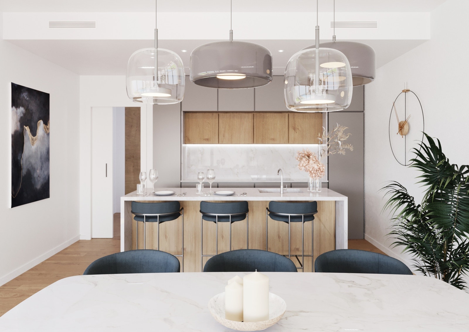 Fullt utstyrt med hvitevarer Galleribilde