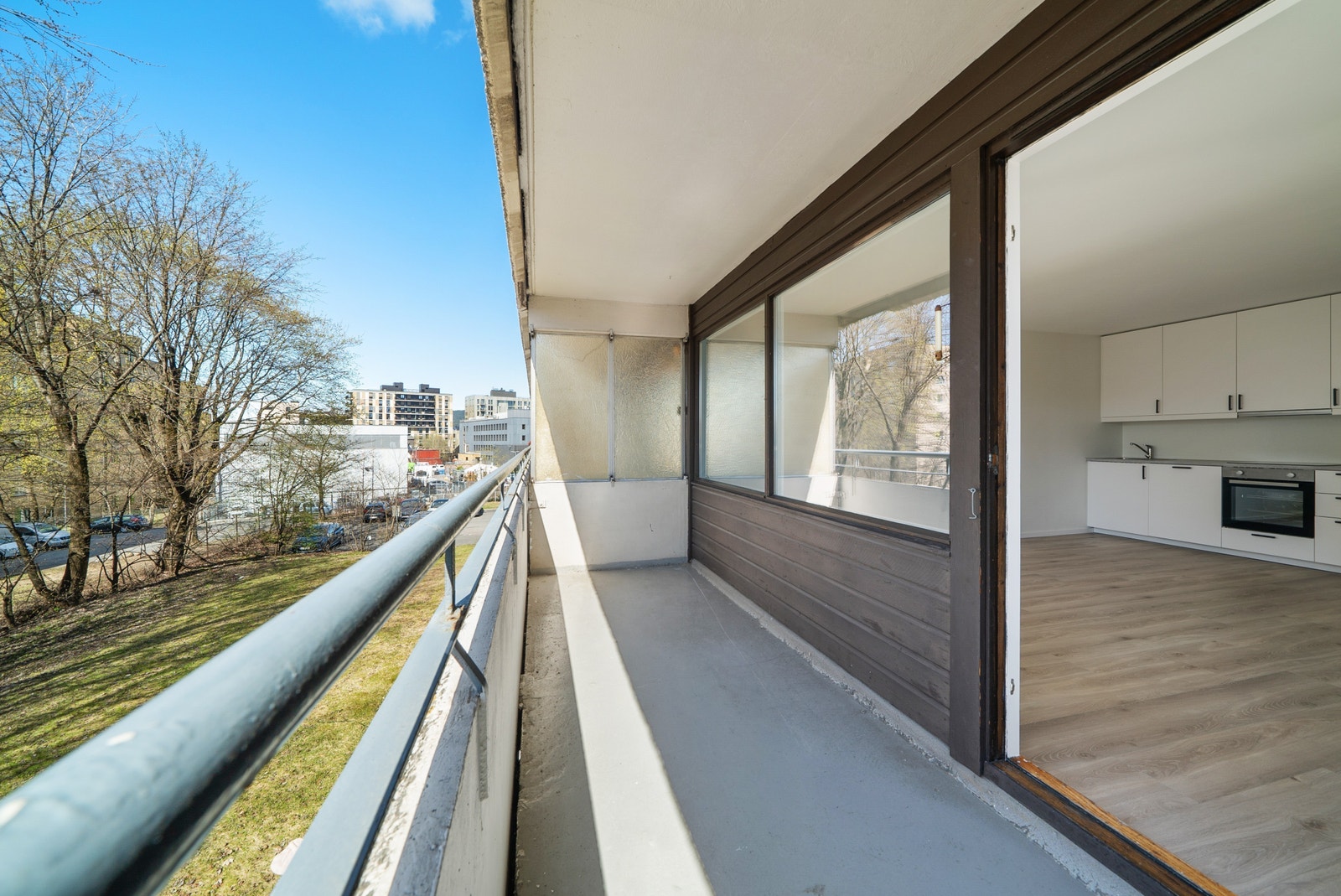 Stor flott balkong Galleribilde