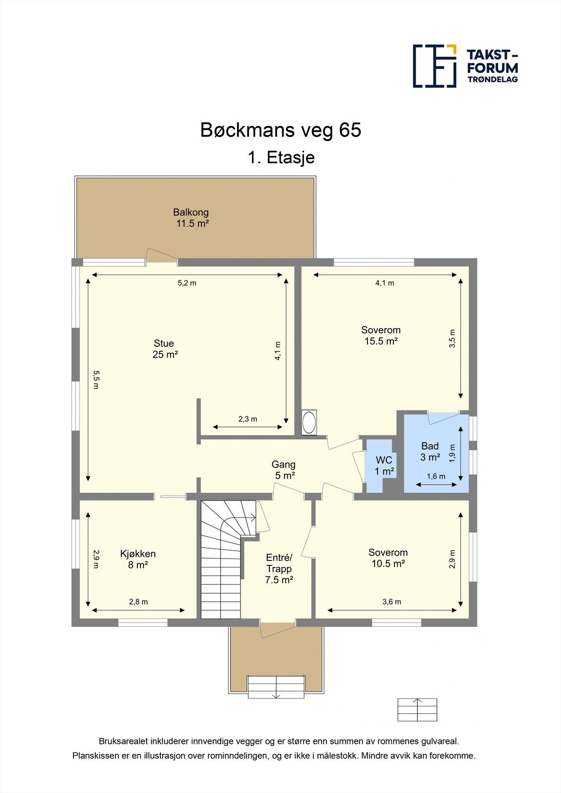 Skisse 1 etasje Galleribilde