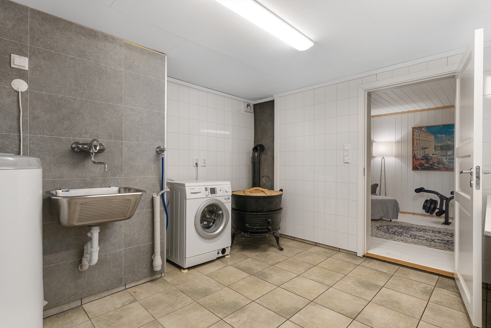 Vaskerom i kjeller ble oppgradert i 2015 Galleribilde