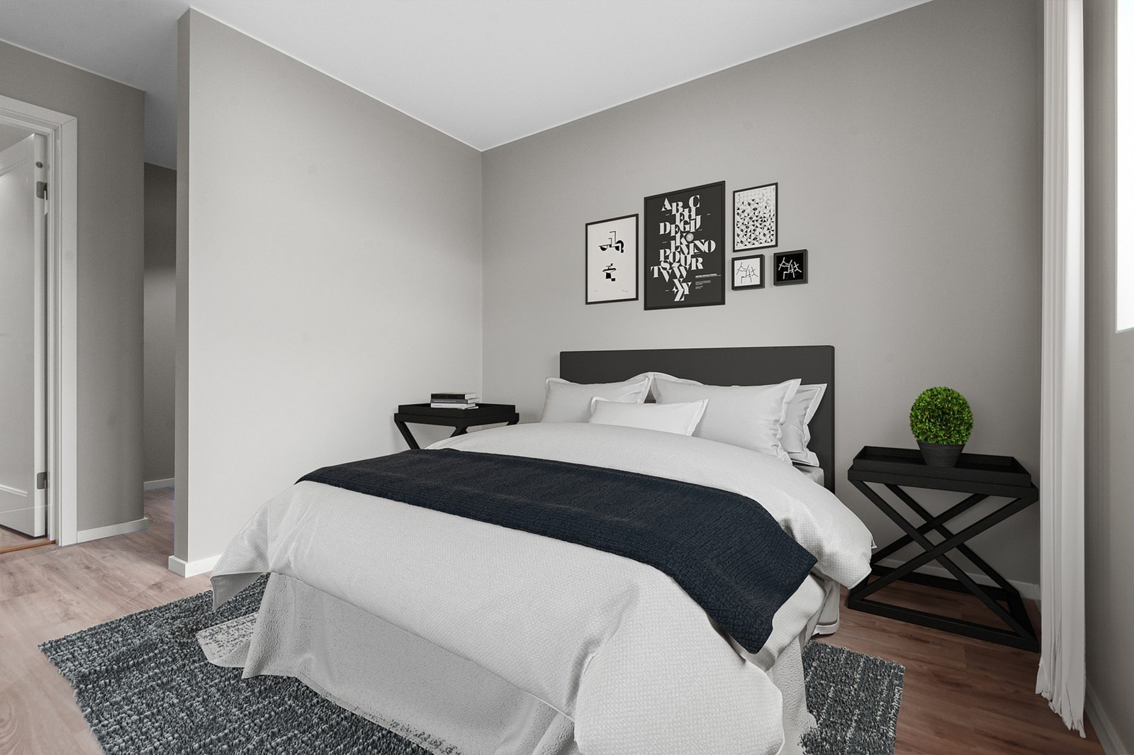 Bildet er digitalt møblert Galleribilde