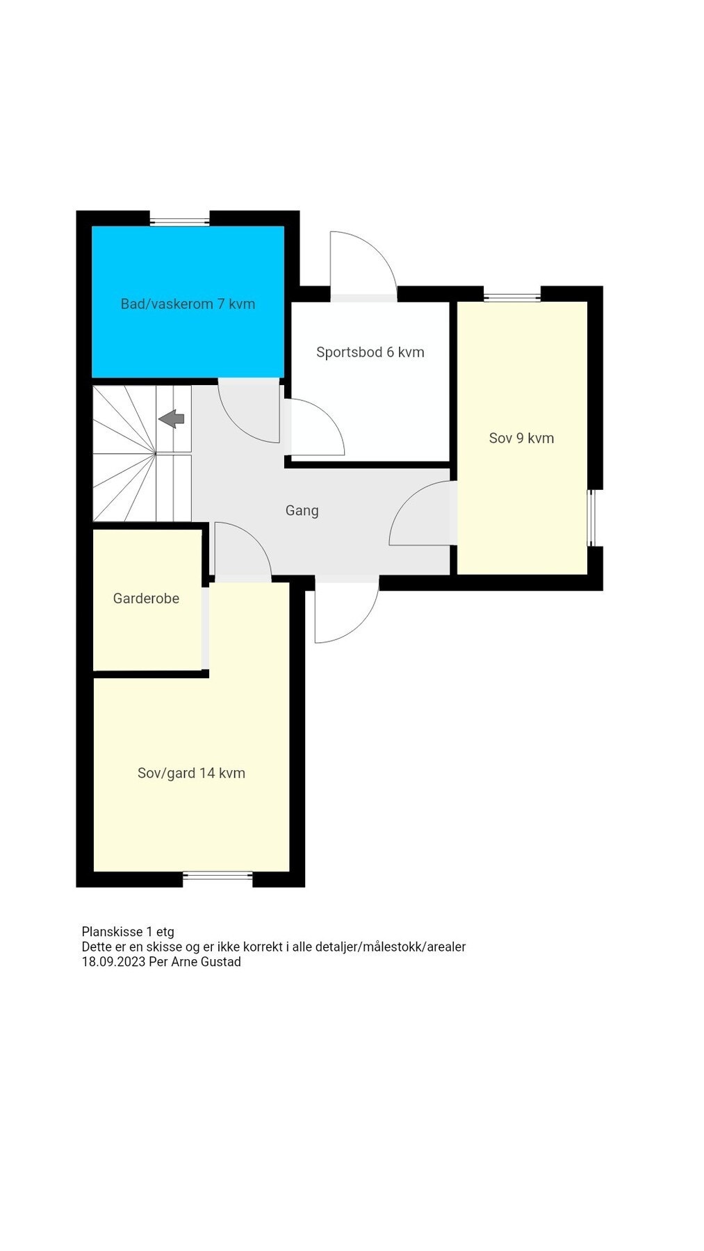 Planskisse - Første etasje Galleribilde