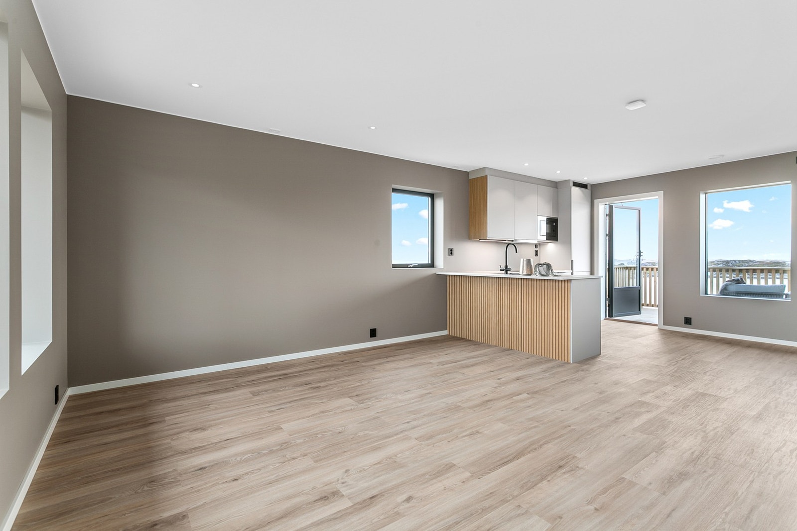 Boligen har smartbelysning med styring via app Galleribilde