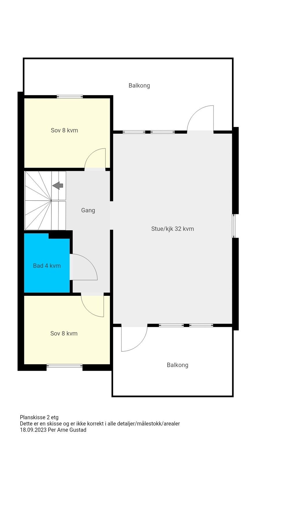 Planskisse - 2. etasje Galleribilde