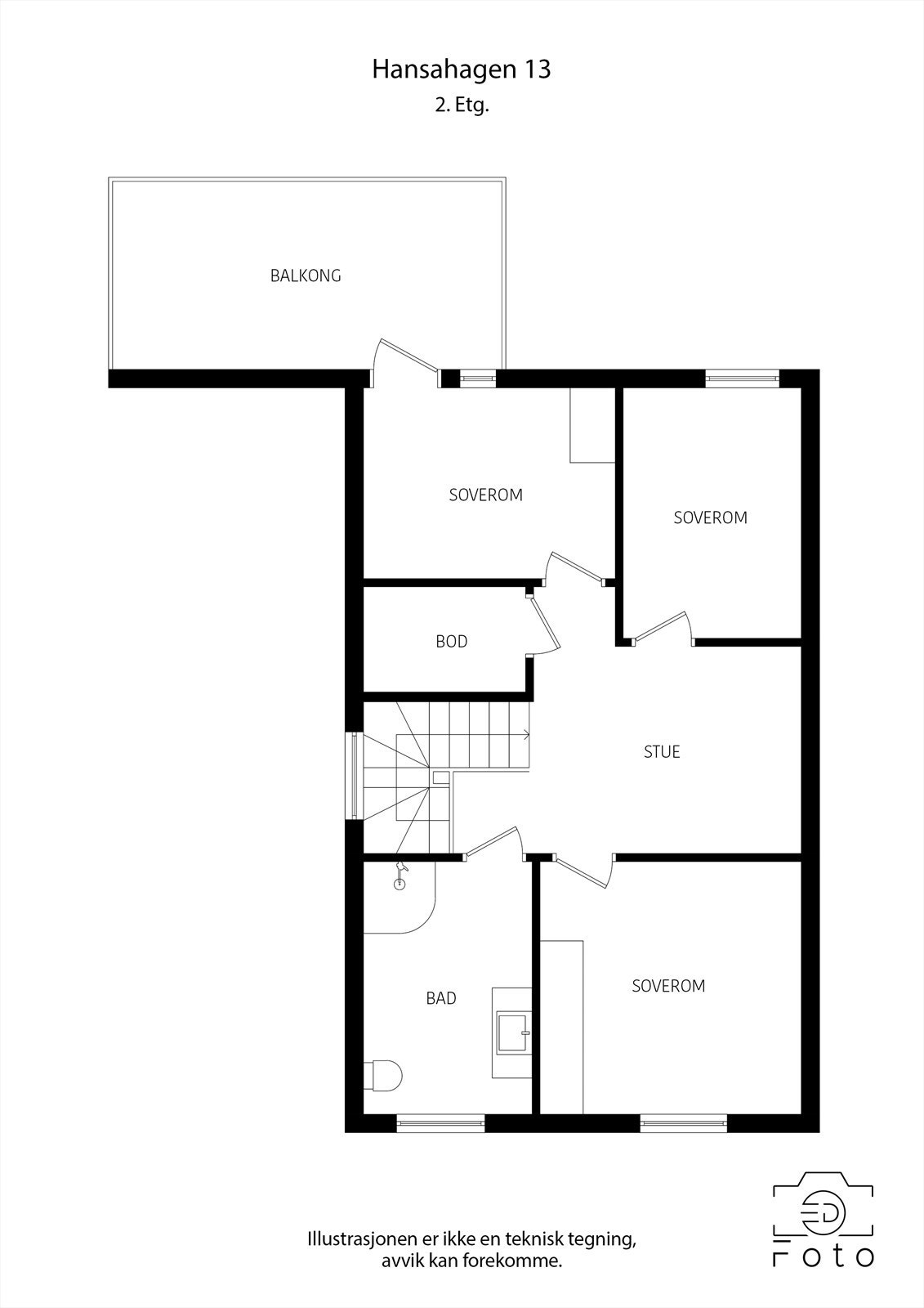 Plantegning 2. etasje. Galleribilde