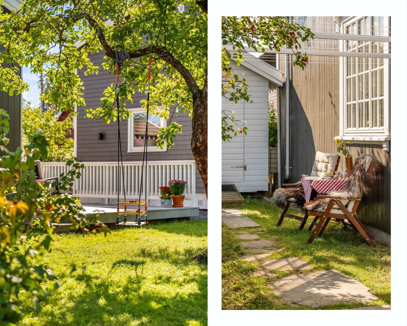 Hagen gir godt med boltreplass for både store og små. Galleribilde